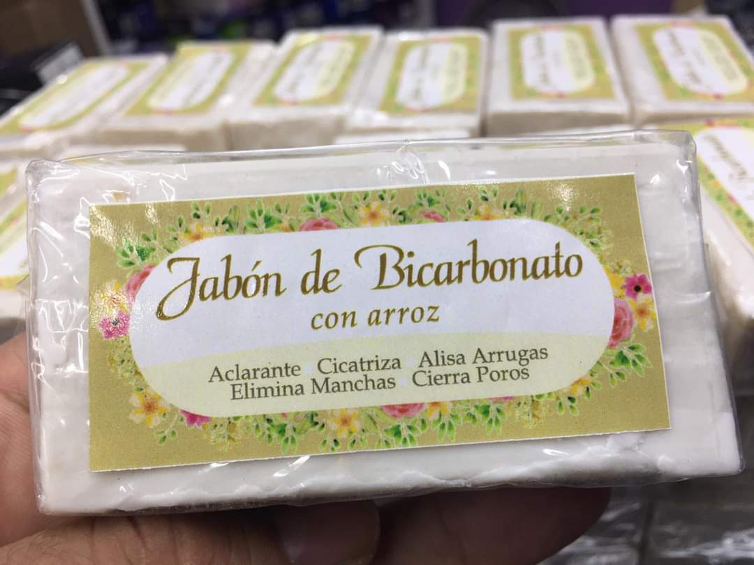 Jabón de Bicarbonato con Arroz